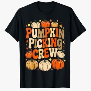 Gildan Black Pumpkin Picking Crew Tee